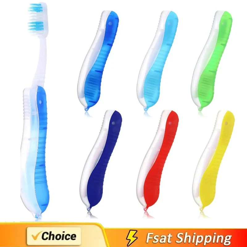 Hygiene Oral Portable Disposable Foldable Travel Camping Toothbrush Hiking Tooth Brush Tooth Cleaning Tools