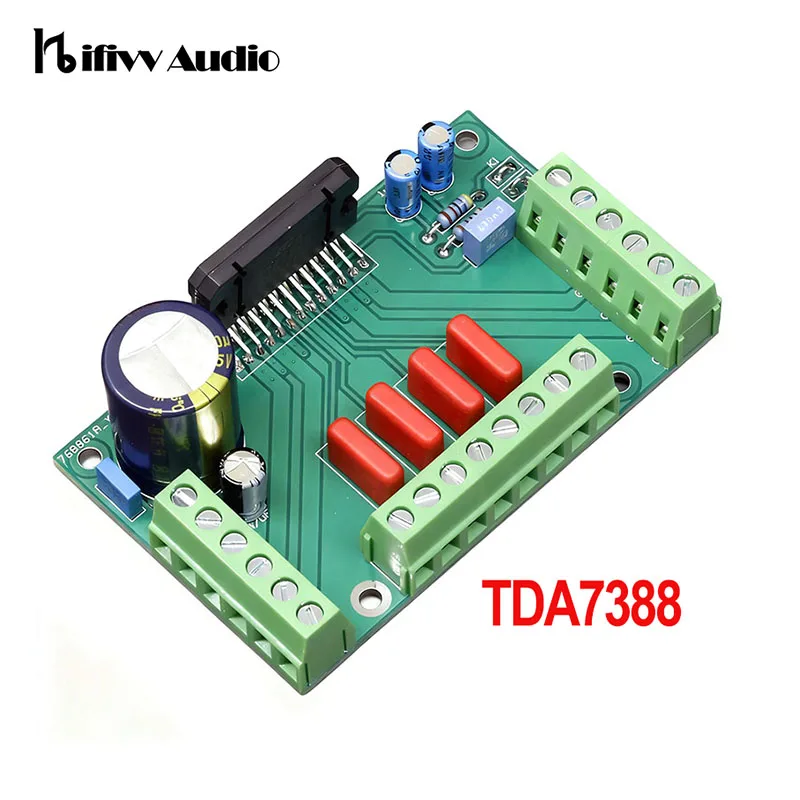 4x41W Original ST TDA7388 4-channel Automotive Power Amplifier Board Class AB 2mm Thickness  PCB Hifi Audio Car Amp Module