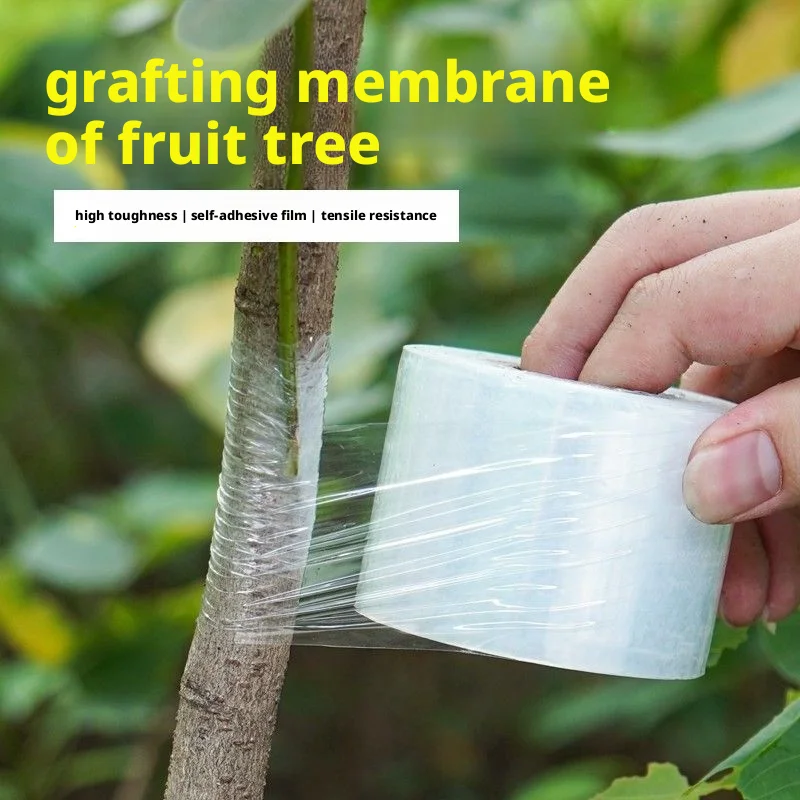 Special Self-Adhesive PE Grafting Film for Garden Fruit Trees Without Knotting, Small Roll Film for Tree Stump Stretching