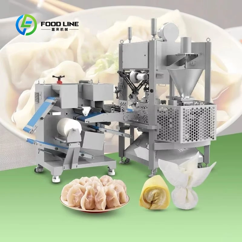 Samosa Making Machine Fully Automatic Wonton Dumpling Folding Production Line 100 Pcs Maker Customized
