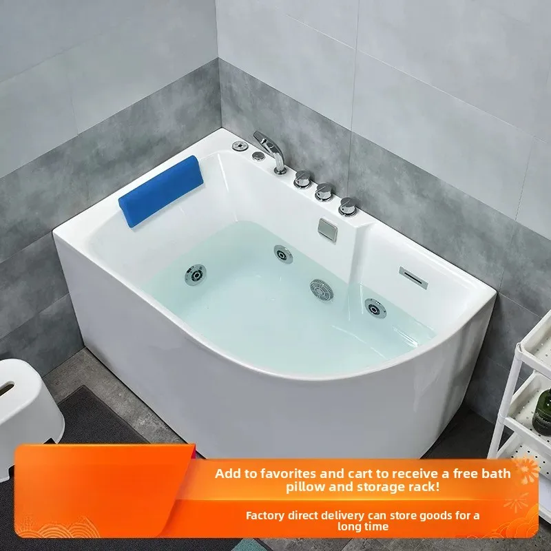 Z20 - fan-shaped bathtub, adult home use, triangular bathtub, acrylic single skirted corner bathtub, deep soaking bathtub