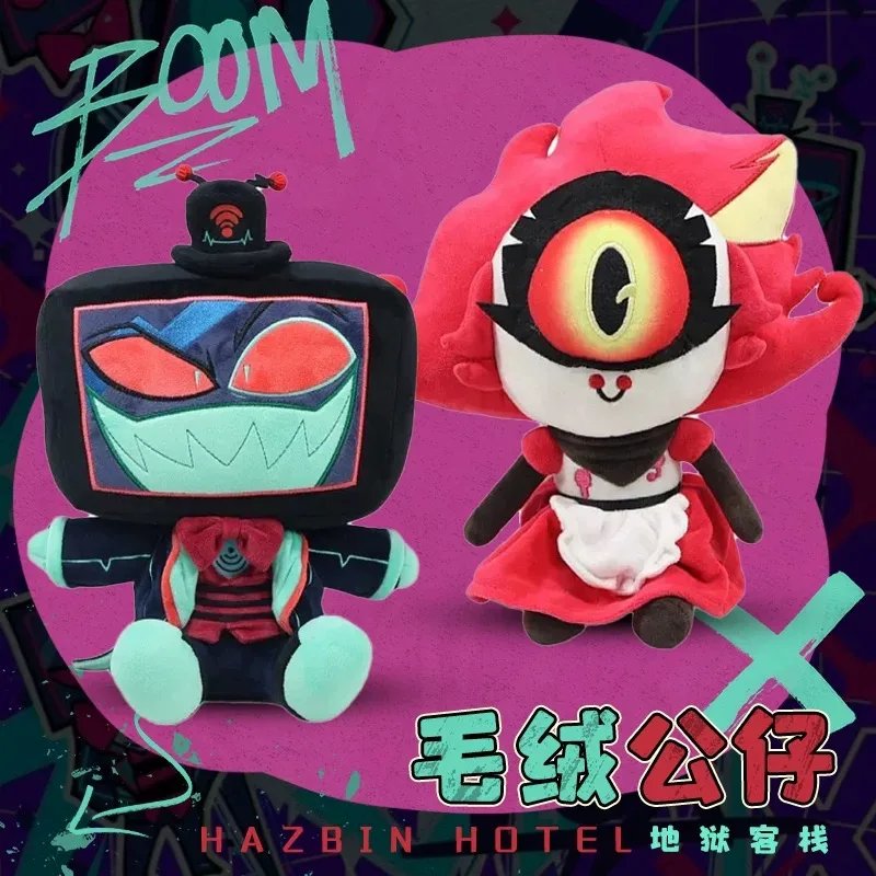 

Hazbin Hotel Season 2, плюшевая игрушка Villainous Vox, мягкая мультяшная кукла, подушка, милый коллекционный подарок для фанатов кино и ТВ