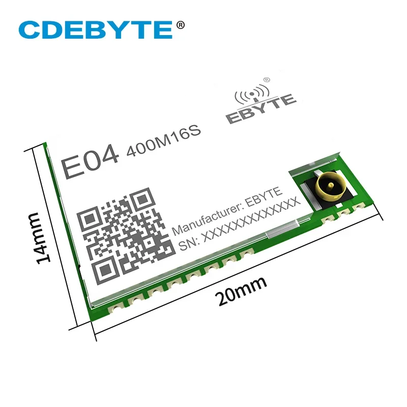 RF Wireless Module E04-400M16S 433MHz 470MHz 16dBm S2-LP Long Range GFSK ASK SPI AT Command Wireless Transceiver