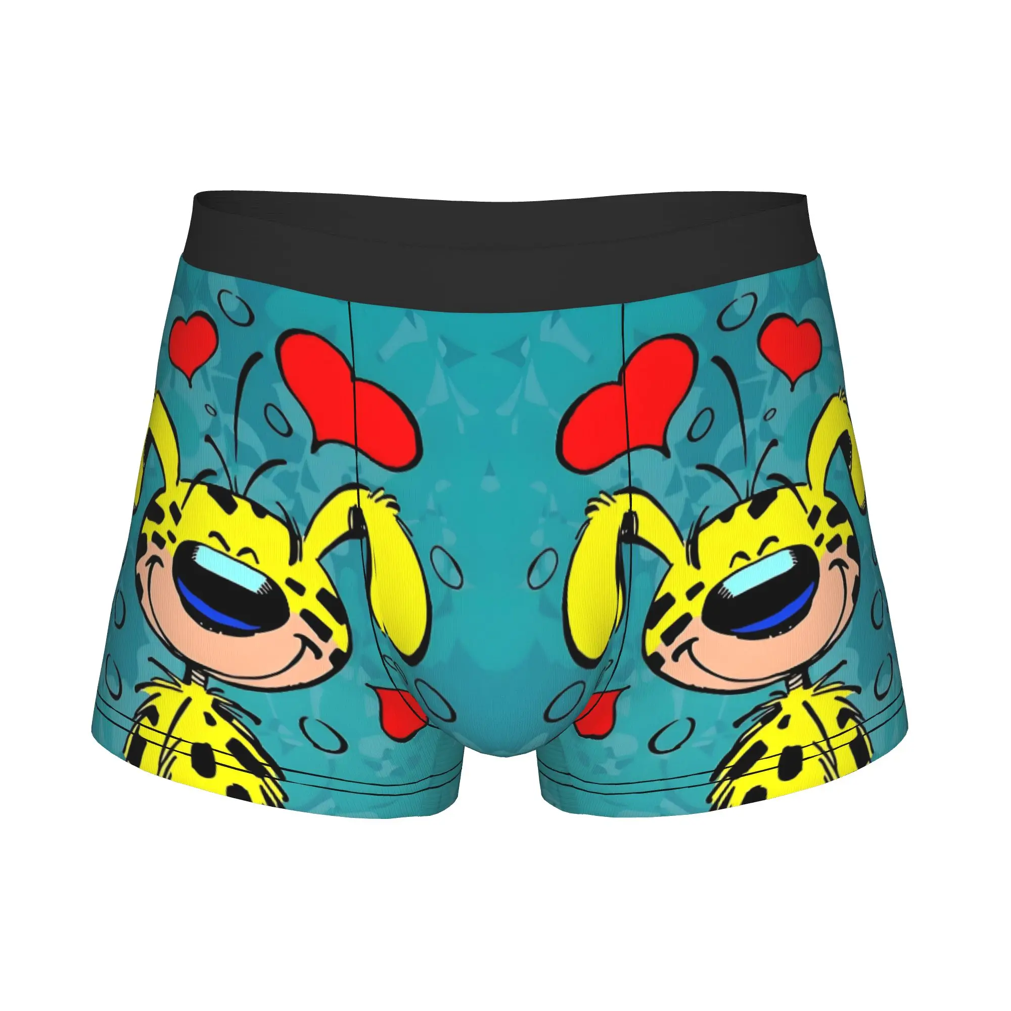 Fashion Kawaii Marsupilami Boxers Shorts Panties Men's Underpants Comfortable Animation Blue Briefs Underwear