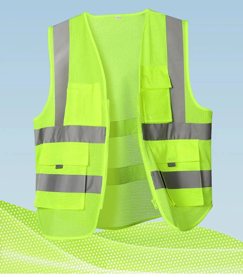 

High Visibility Security Working Reflective Vest Personalized Construction Traffic Outdoor Cycling Wear