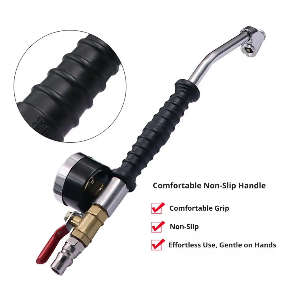 

Universal Tire Inflator Rod with Pressure Gauge 0-220PSI/15Bar For Car Truck Bike Tire Repair Inflation Tool Auto repair tools