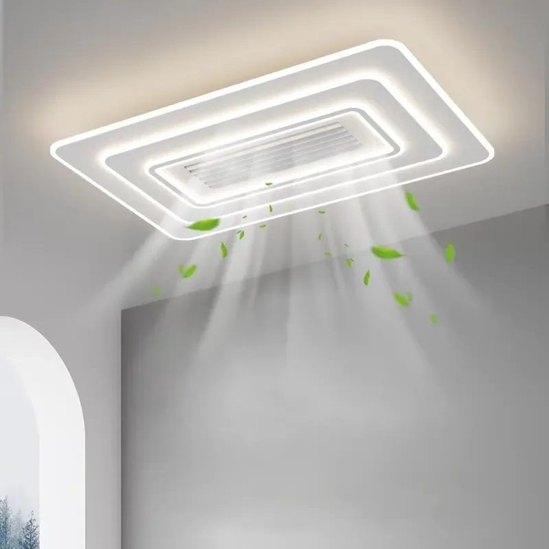 for Bladeless Fan Light Full Spectrum Eye Protection Invisible Mute LED Ceiling Lights for Bedroom Study Room Dining Room
