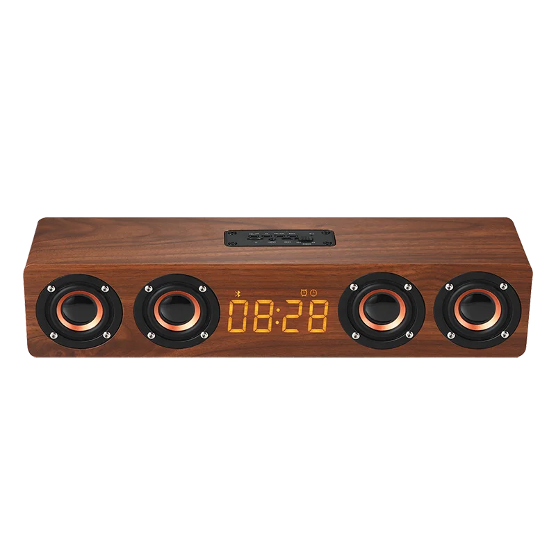 quality upgraded wooden 4-speaker BT wireless speaker