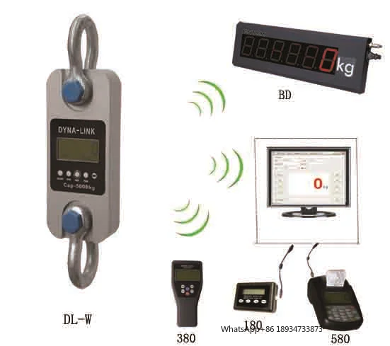 

Highly Accurate Force Gauge Heavy Duty Scale LCD Digital Load Cell Shackles Weight Wireless Electronic Dynamometer Dynalink