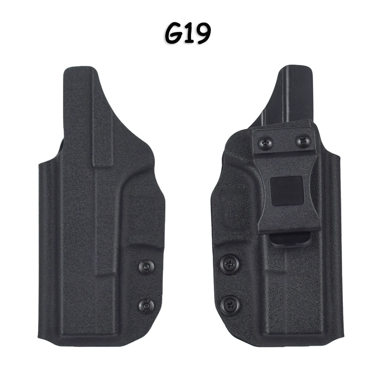 Glock 43 PVC IWB Fondina per pistola Glock 17/19/22/26/43 S&W All'interno della vita Clip da cintura nascosta Stack Magazine Pouch Glock Holster