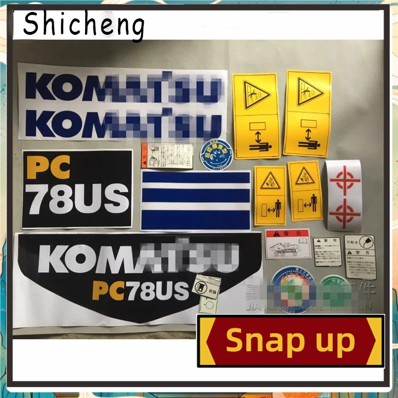 For Komatsu Pc 35/45/50/55mr/75/78/128/138/228us Uu Series Of Whole Car Stickers Decals Decoration Excavator Accessories