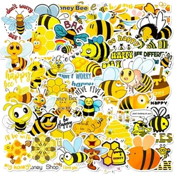 10/30/50PCS Cute Bee Colorful PVC Sticker Aesthetic DIY Children's Decoration Scrapbooking Stationery School Supplies for Kids