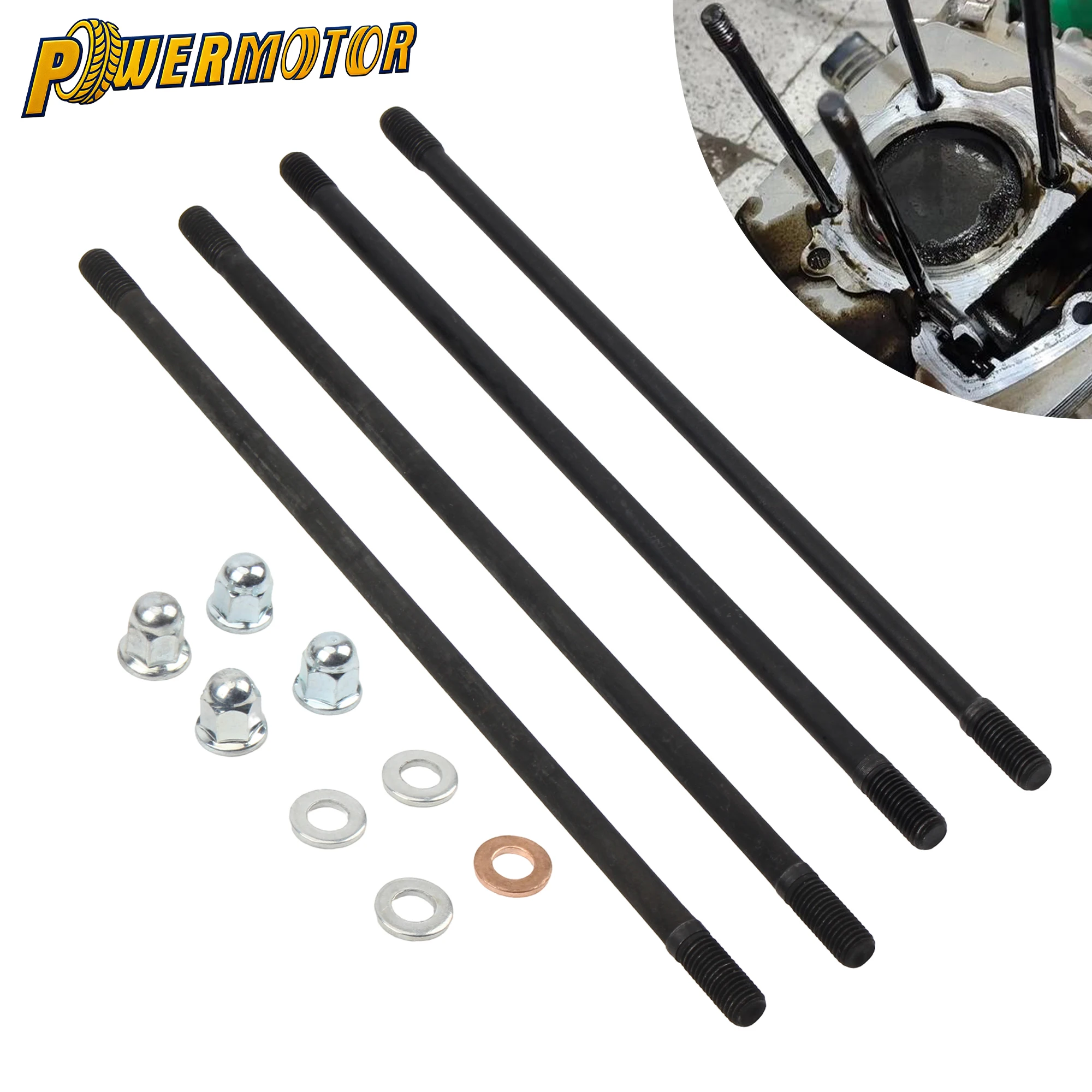 

Motorcycle Engine Cylinder Head Studs Bolts Screw For Lifan 125 LF 125cc Horizontal Dirt Pit Bike ATV Quad Parts