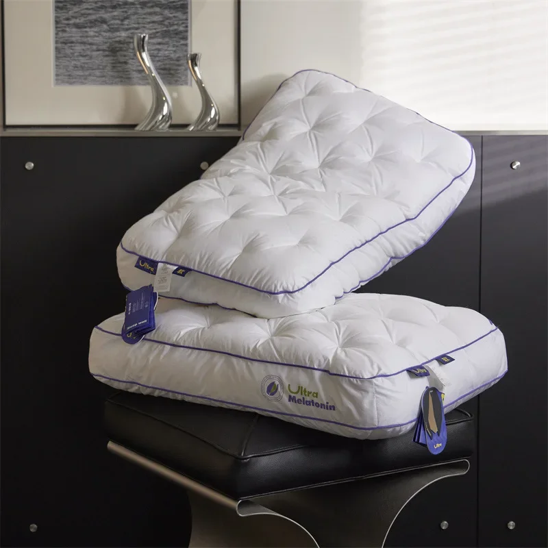 

Fluffy Bed Pillows for Sleeping Medium to Soft Neck Support for Side Back and Stomach Sleepers 45x70cm