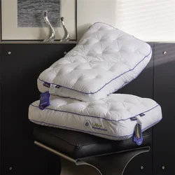 Fluffy Bed Pillows for Sleeping Medium to Soft Neck Support for Side Back and Stomach Sleepers 45x70cm