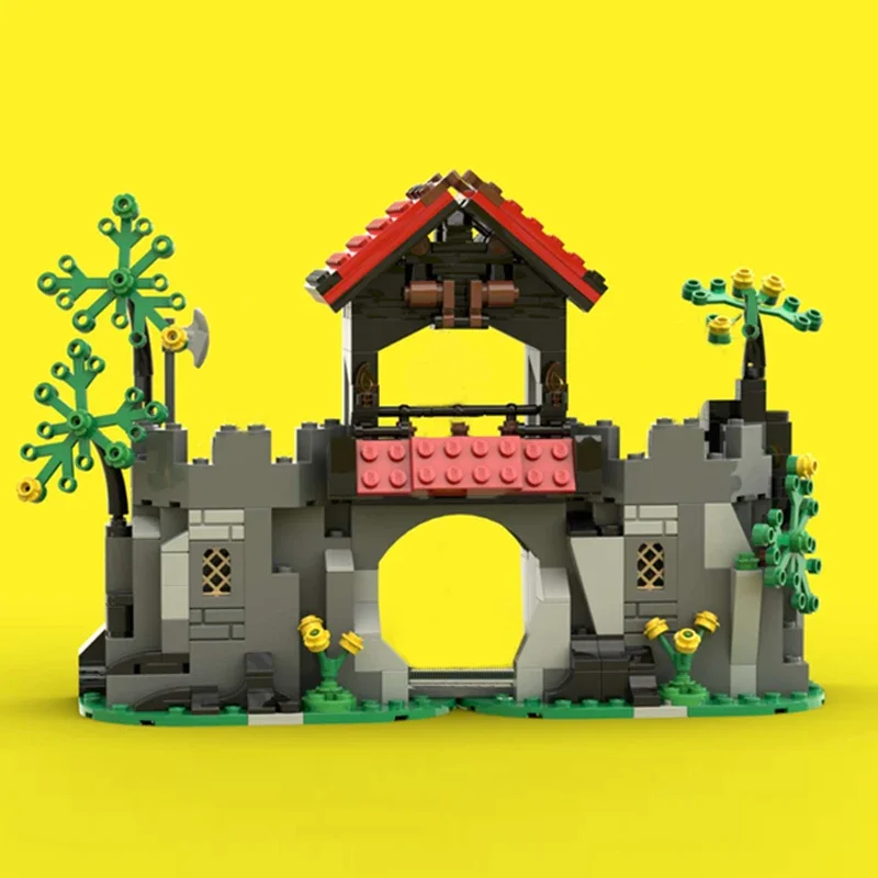 Castillo Moc de escondite de montaña, ladrillos técnicos, montaje artesanal, juguete de construcción para niños, regalo de vacaciones, bloques de construcción de Castillo Modular