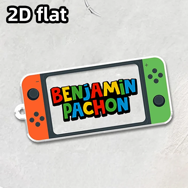 Personalized Gamer Backpack Nameplate Keychain