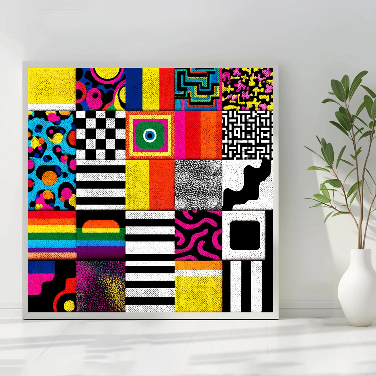 1 Stück, 50 x 50 cm / 19,69 Zoll, 11CT/14CT Kreuzstich-Set, DIY-Stickset als Geschenk zum Valentinstag, für Festivals, Landschaftsmotiv. – Detail 3