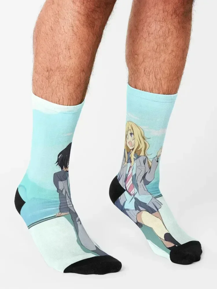Your lie in April Socks retro designer Soccer Stockings man Socks For Girls Men's