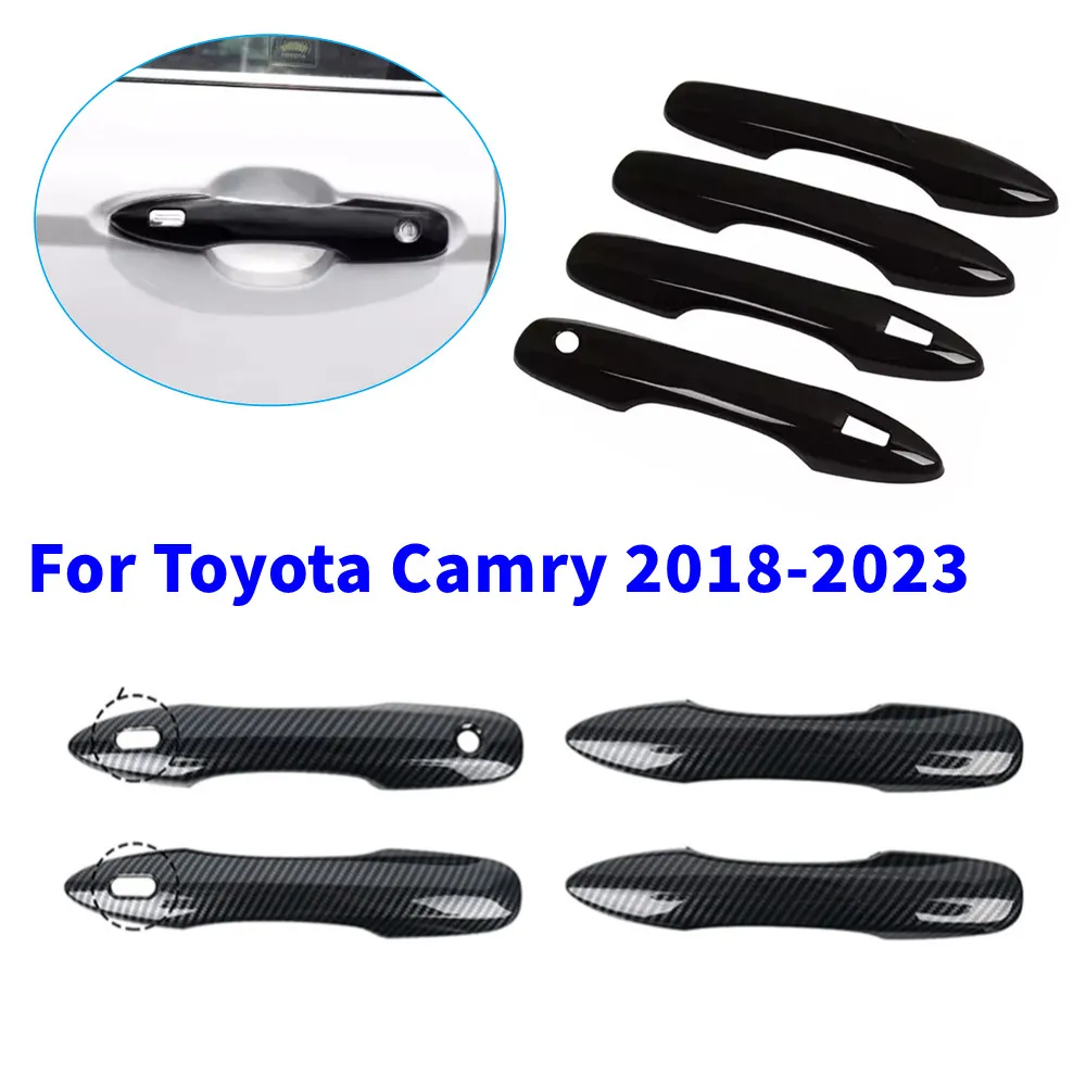 

1 Set For Toyota Camry 2018-2023 Exterior Smart Door Handle Frame Cover Trim ABS Protective Sticker Accessories