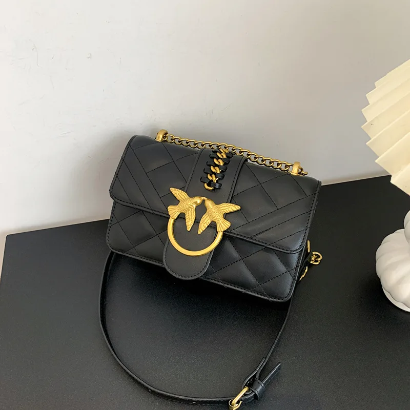 

Embroidered Shoulder Bag for Women, Unique Crossbody Bag with Chain, Artistic Handmade Small Purse, Boho Chic Bag