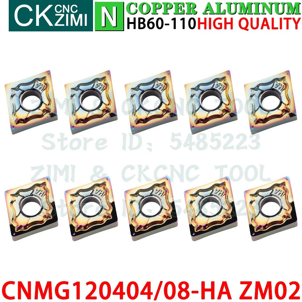 CNMG120404-HA ZM02 CNMG120408-HA ZM02 كربيد الألومنيوم إدراج تحول إدراج أدوات التصنيع باستخدام الحاسب الآلي الميكانيكية مخرطة معدنية أدوات القطع CNMG1204 CNMG 1204 HA CNMG431 CNMG432 HA