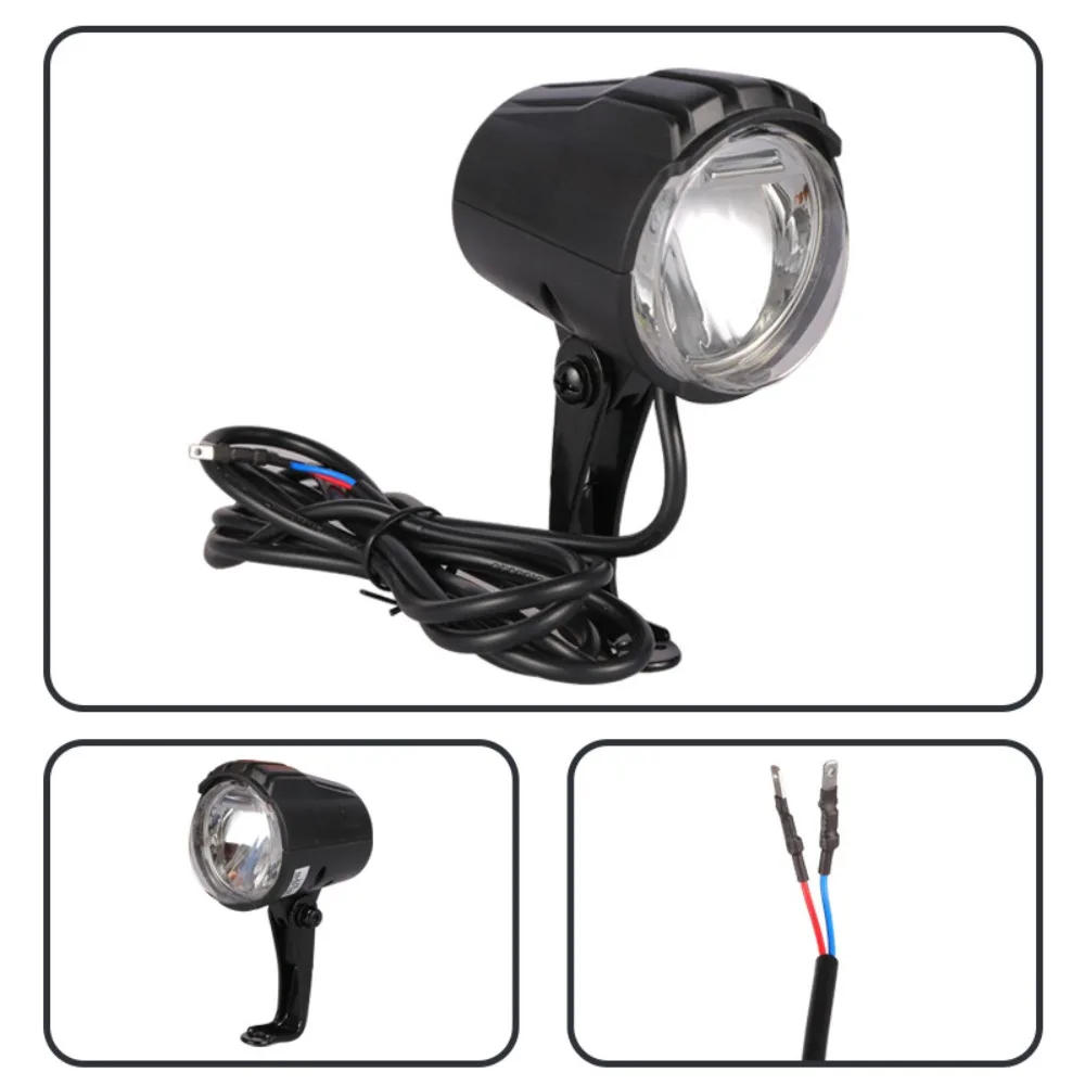 6V Electric Bicycle Headlight IPX6 Waterproof LED Bike Headlight Lamp 150LUX Safe Bicycle Light For Bafang eBike BBS BBS01B