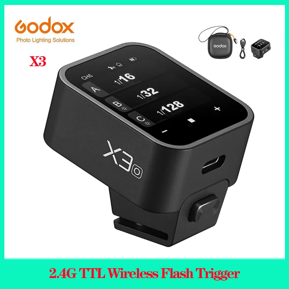 

Godox X3 XNANO 2.4G TTL Wireless Flash Trigger C/N/S/F/O HSS TTL Wireless Flash Trigger with OLED Touch Screen For Sony Canon