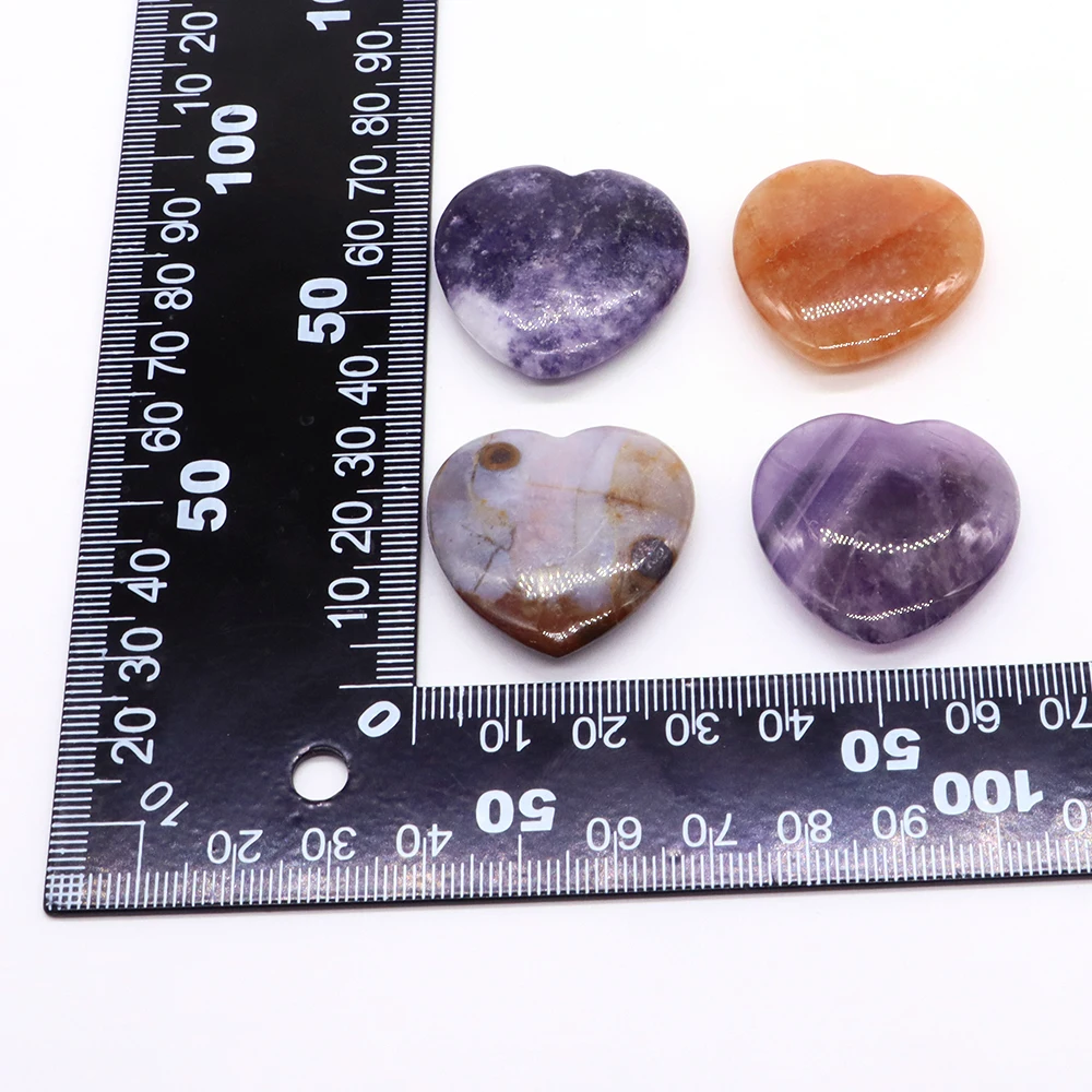 30MM Natural Stone Crystal Love Thumb Stones Amethyst Quartz Tiger Eye Forgetfulness Gemstone Healing Accessory Room Ornament