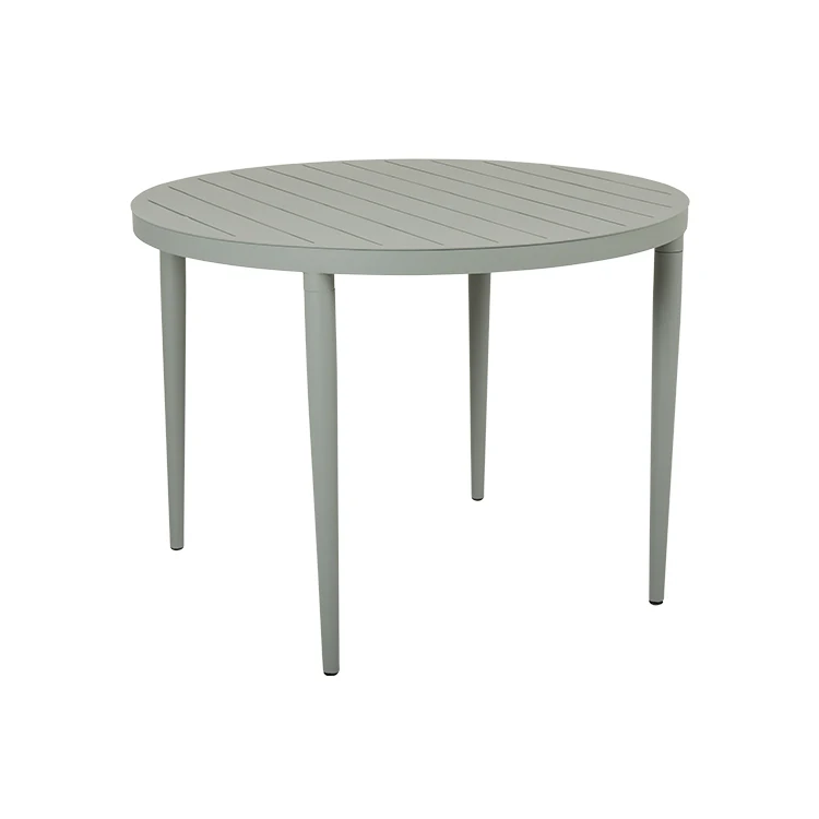 Luxury Modern Outdoor Patio Dining Table Convertible Round Furniture for Courtyard Use