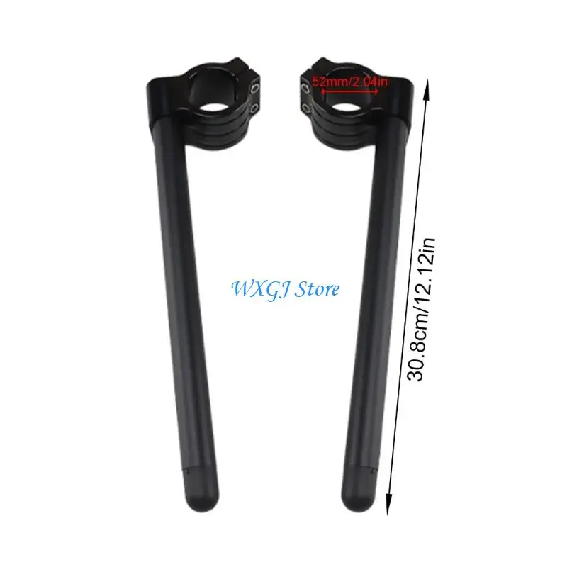 37JE Precisions Risers Handlebars Lightweight Motorcycle Handlebars 52mm for Enhanced ridings Experience on Classical
