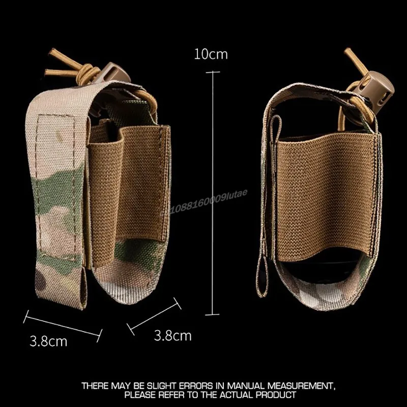 WG Grenade Pouch M67 Rgd-5 Storage Bag Tactical Plate Carrier Airsoft Molle Equipment Mini Elastic Fixed Pocket Grenade Holder