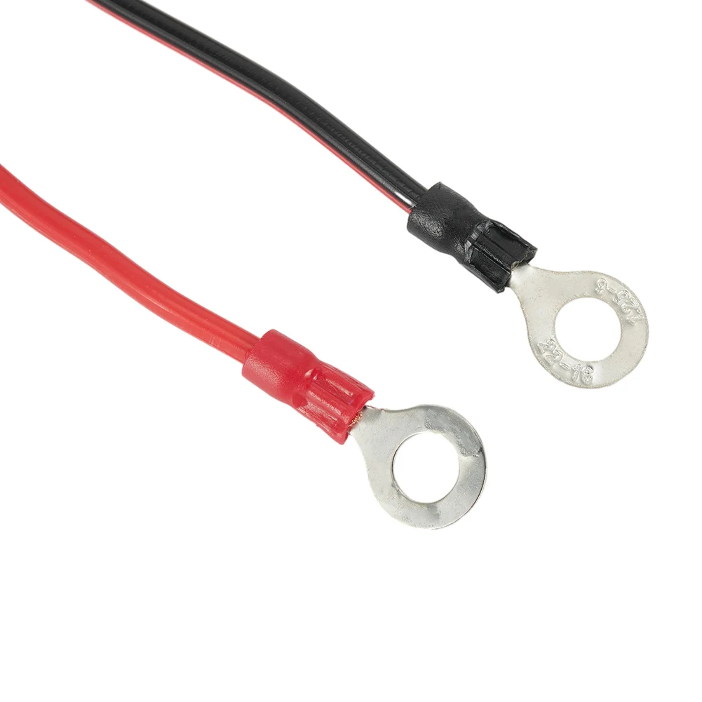 1PC 16AWG New Motorcycle Battery SAE Power Cable To Ring Power Cable Terminal Connector Extension Cord 12-24V Black Red Blue