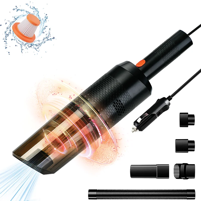 Portable High Power Mini Hand Held Wet And Dry Auto Electric Corded Vacuum Cleaner For Car Interior Detailing And Cleaning