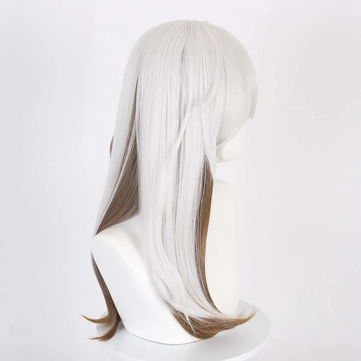 Men Game Reverse:1999 Cosplay Medicine Pocket  Silver White Brown Wig