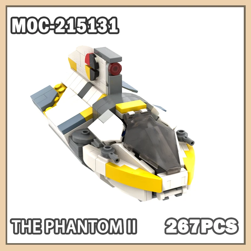 

MOC- 215131 Научно-фантастическая пленка The Phantom II, строительный блок, модель кирпича, миниатюрный набор «сделай сам», креативные подарки, коллекционные предметы, 267 шт.