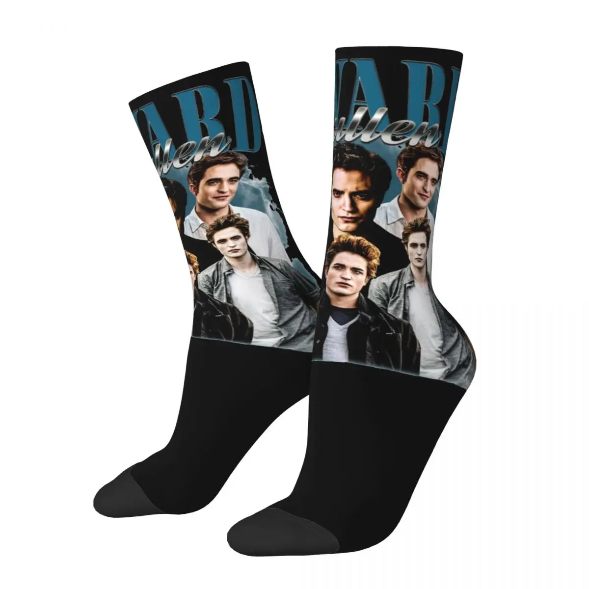 Winter Warm Harajuku Unisex Vintage Edward Cullen Retro 90 Homage Twilight Socks Robert Pattinson Sweat Absorbing Socks