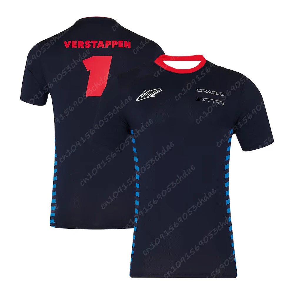 Mens Max Verstappen Driver T-shirt 2024 Adult Kids Breathable Quick-dry Racing Suit Youth Boys Race Car Training Unisex Tops