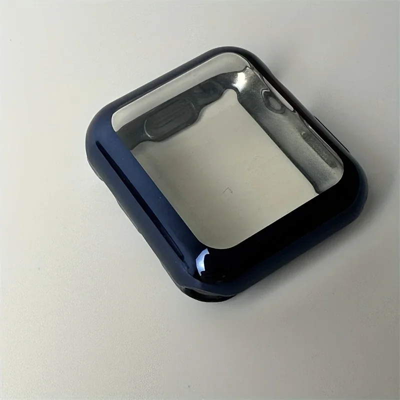 Für Apple Watch-Gehäuse Serie 9, 8, 7, 6, 5, 4, 3, SE 41 mm, 45 mm, 42–44 mm–40 mm, Displayschutzfolie, Zubehör für Apple Watch-Armband, TPU-Abdeckung