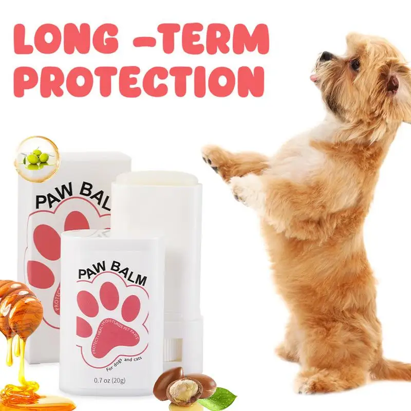 

Paw Care Balm Dog Paw Wax for Dry Paws 20g Natural Moisturizing Paw Balm Protection for Dogs Cats Protects from Cracks & Wounds