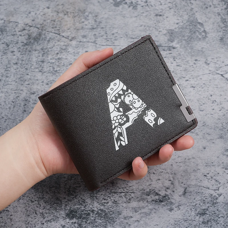 Cross-border wallet for men to send boyfriends and husbands short wallets retro printed men's change.
