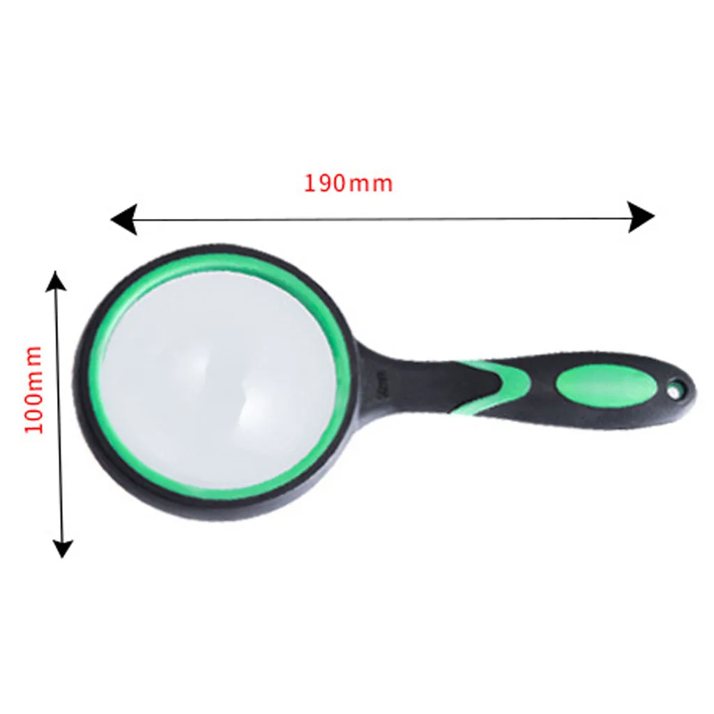 

Handheld Magnifying Glass Loupe Rubber Material Portable Lens Professional Magnifier for German Jewelry Use