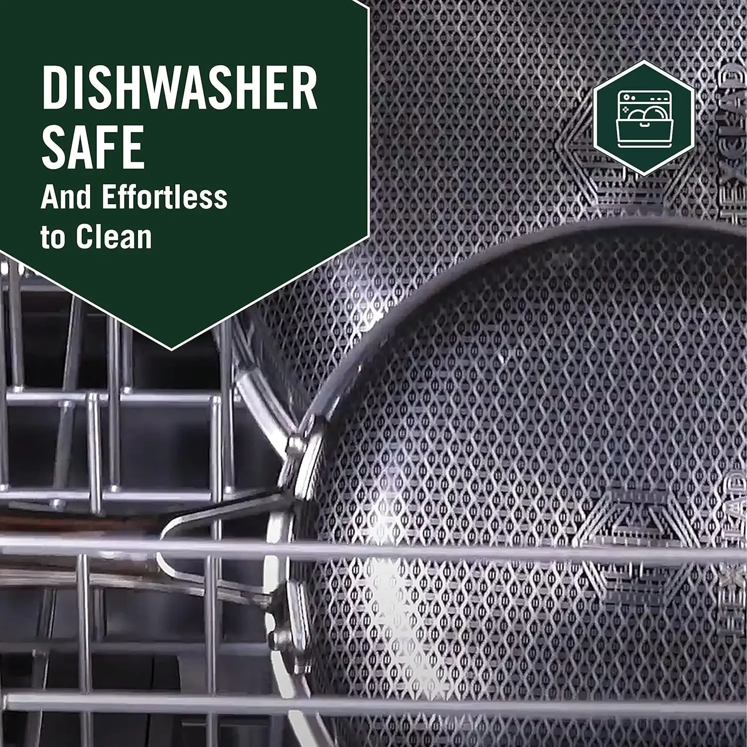 %una pentole e coperchio ibridi antiaderenti, lavabili in lavastoviglie e al forno