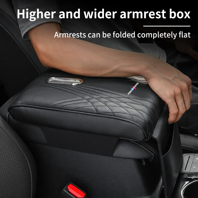 Car Armrest Cushion Mat Tissue Box Holder Center Console Cover Pad For BMW G30 G38 6GT G32 X5 X6 E70 E71 F15 F10 F30 F48 G05 F45