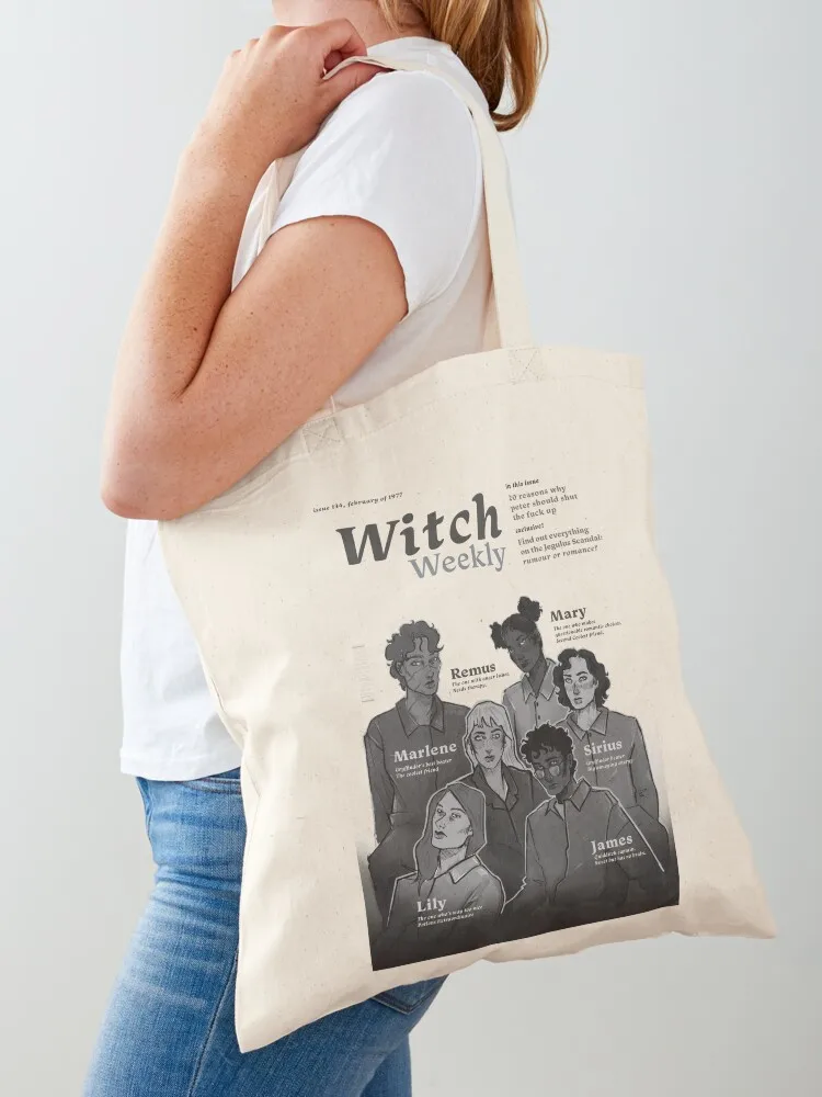 

Witch weekly Tote Bag sacs de shopping Shopping bags Handbags women shopper bag women