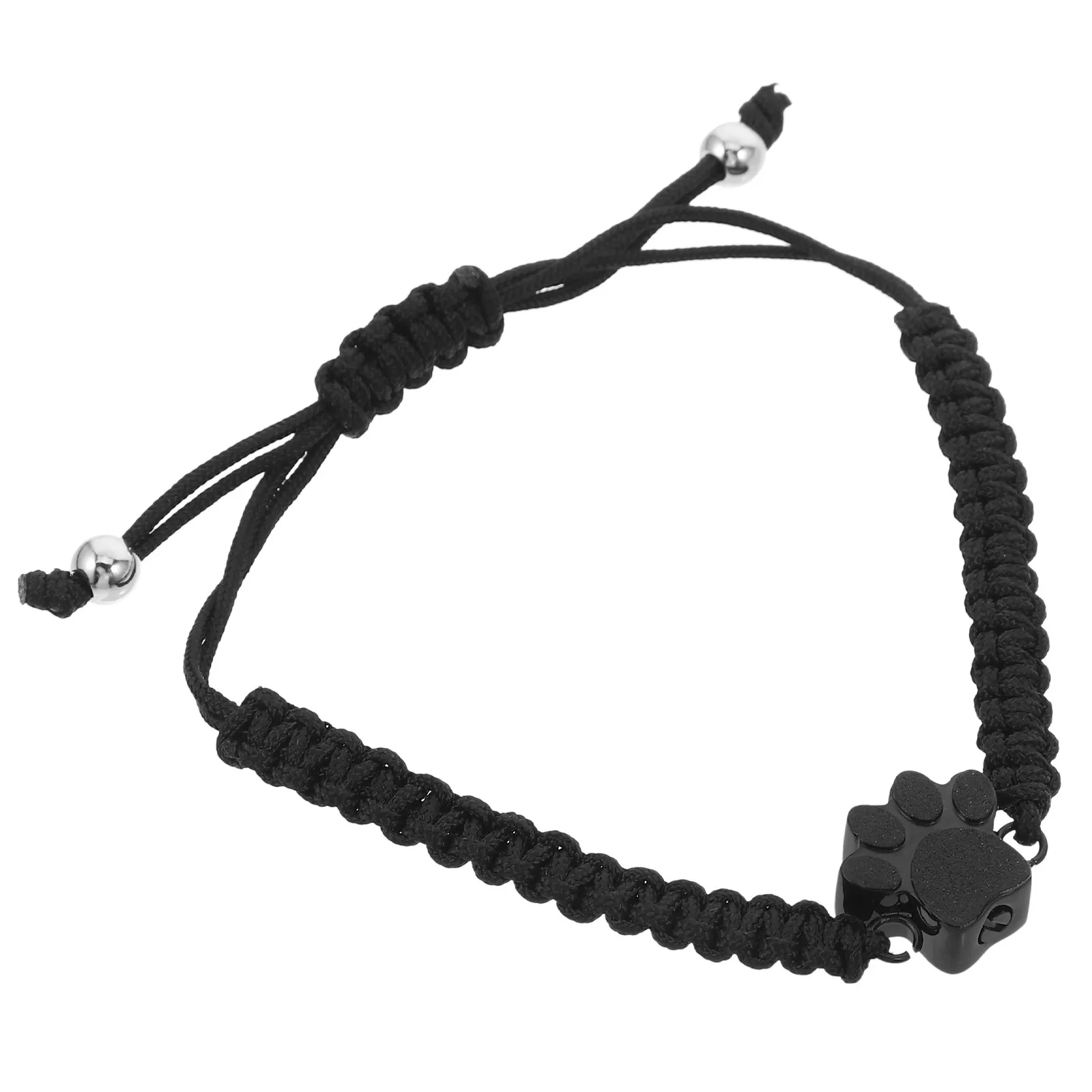 

Регулируемый браслет из нержавеющей стали для кремации питомцев, кулон в виде собачьей лапы, мемориальная урна, ювелирное изделие для хранения праха питомца в память