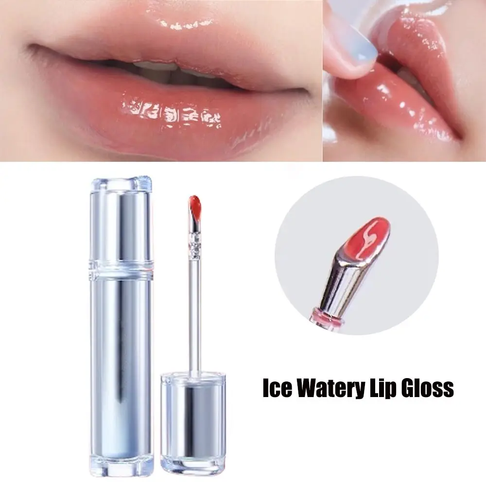 

Hot Ice Watery Lip Gloss Jelly Moisturizing Lipstick Light Clear Lip Glaze Women Girls