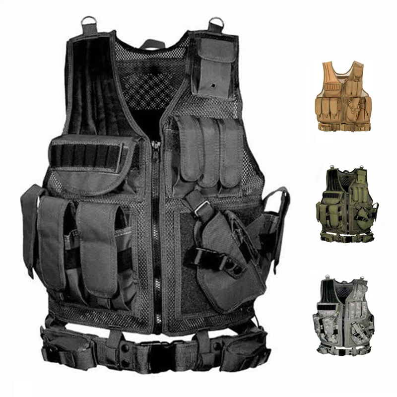 

Tactical Vest Military Equipment Airsoft Hunting Vest Training Paintball Airsoft Combat Protective Vest For CS Wargame 4 Colors