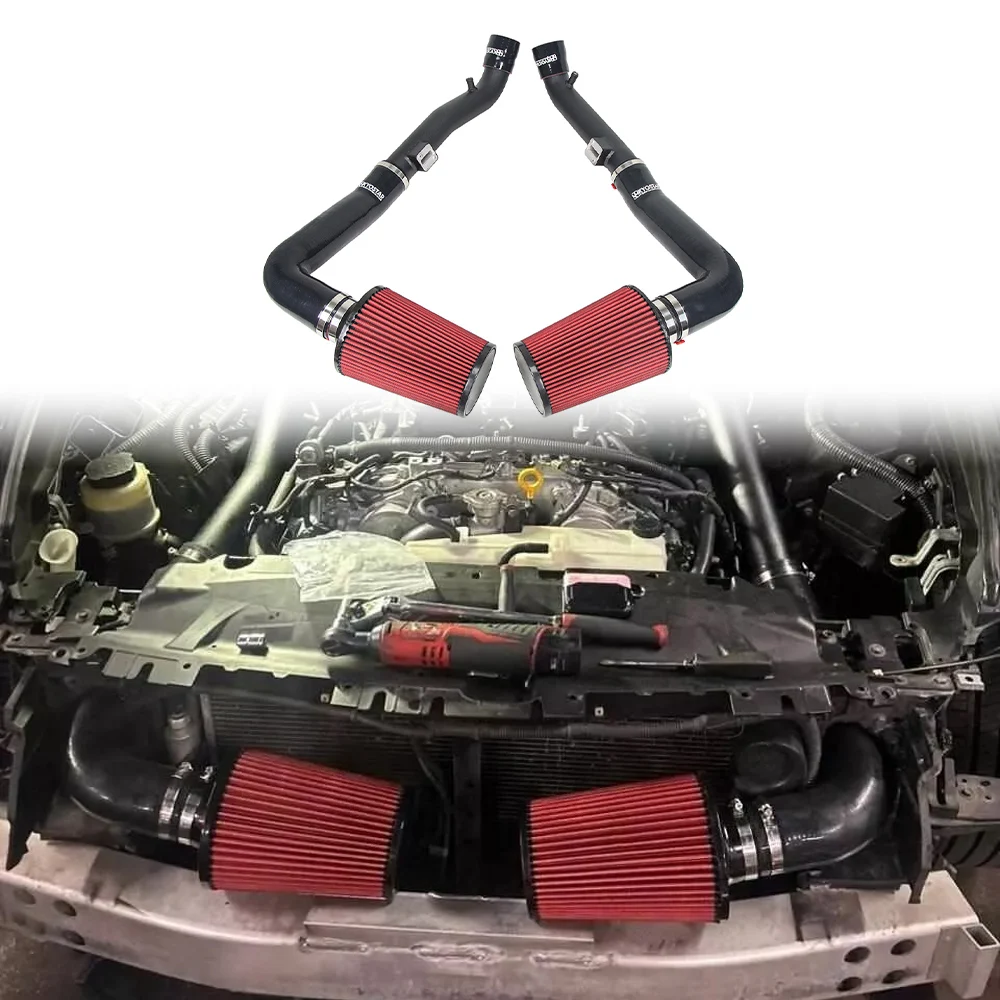 

KYOSTAR High-Performance Cold Air Intake Kit for 370Z G37 Q50 VQ35HR V6 Front Mount High-flow Air Filters