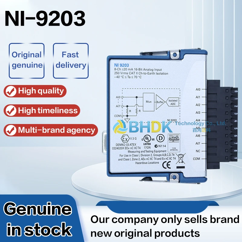 For NI-9203 C Series Module Compatible With CompactDAQ Chassis For Laboratory Measurement Testing
